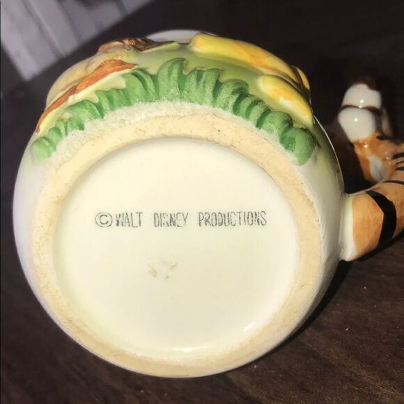 Vintage Walt Disney‎ Productions Figural Mug Winnie Pooh Tigger Handle Owl Japan - Picture 3 of 3